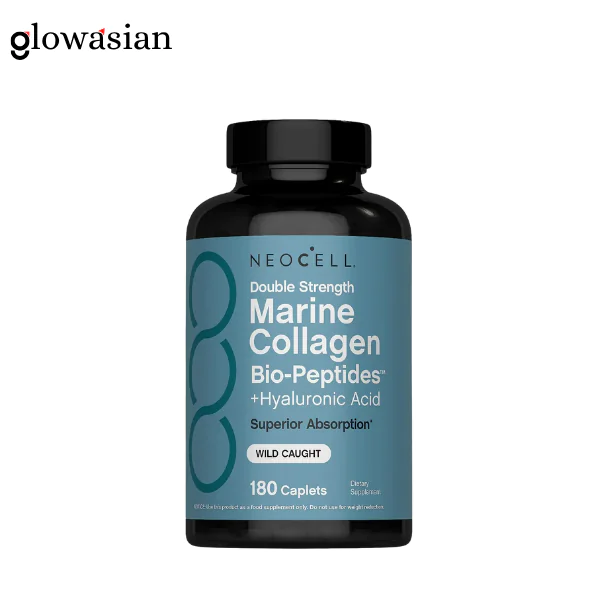 Untitled design (79) Neocell Marine Collagen Bio-Peptides + Hyaluronic Acid Double Strength – 180 caplets - Image 1